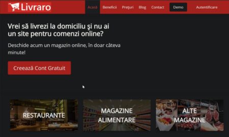 Platforma de generare a unui magazin online Livraro.com