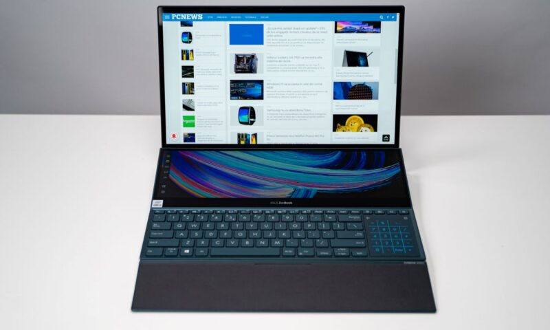 Laptop ZenBook Pro Duo 15 (UX582) cu ecran 4K și ScreenPad Plus