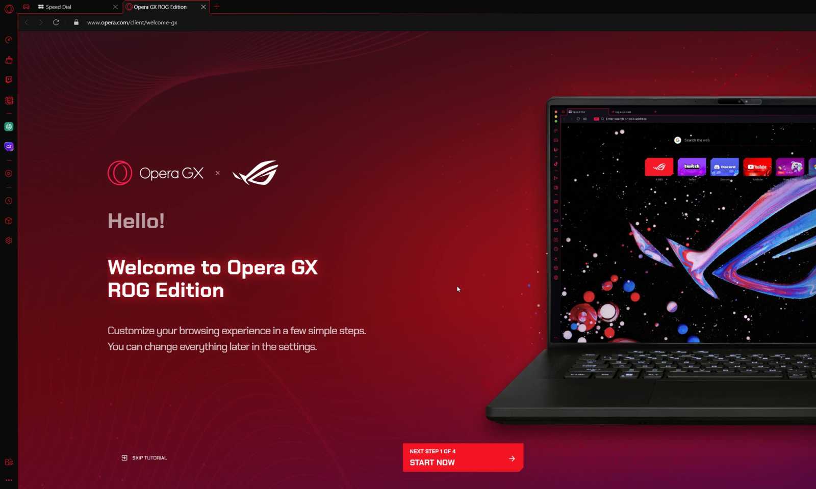 Opera GX ROG Edition
