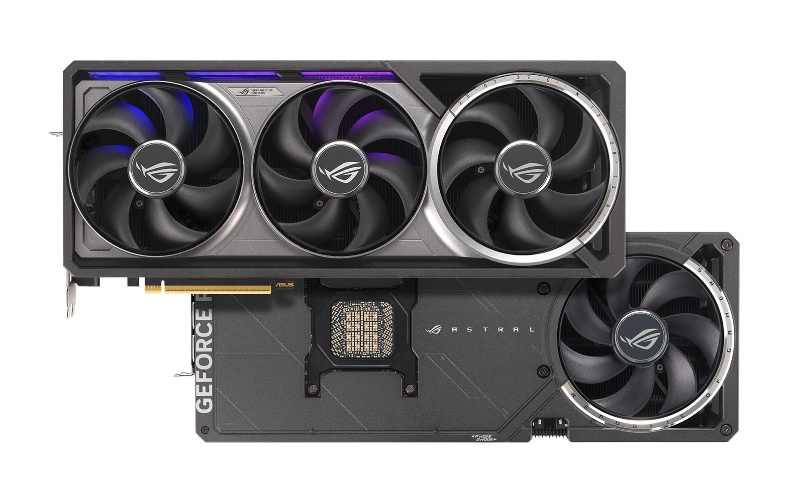 ROG Astral GeForce RTX 5090 are un al patrulea ventilator pe spate