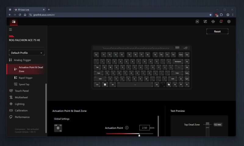 ROG Falchion Ace 75 HE Gear Link