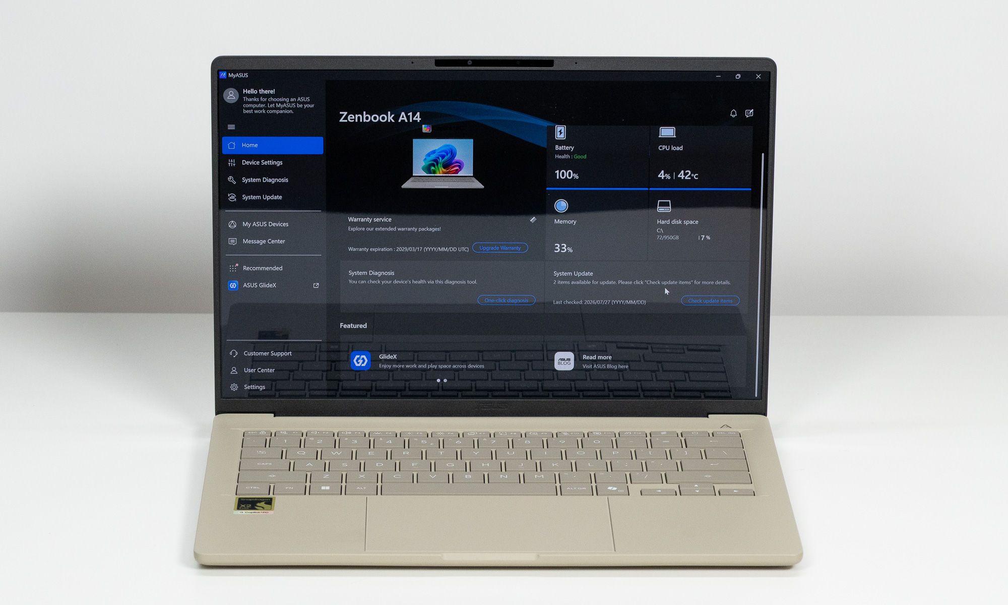 Laptop ASUS Zenbook A14 UX3407N